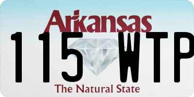 AR license plate 115WTP