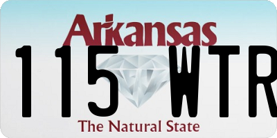 AR license plate 115WTR