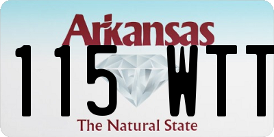 AR license plate 115WTT