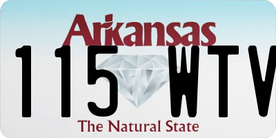 AR license plate 115WTV