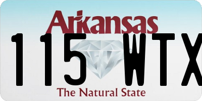 AR license plate 115WTX