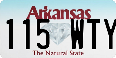 AR license plate 115WTY