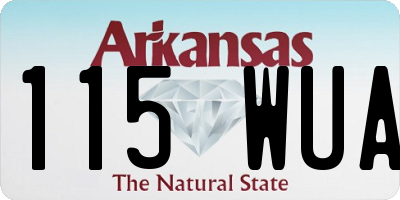 AR license plate 115WUA