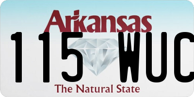 AR license plate 115WUC
