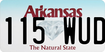 AR license plate 115WUD