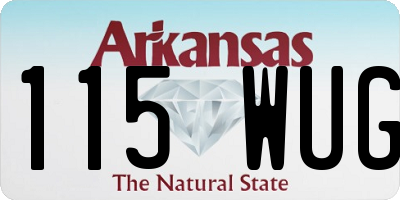 AR license plate 115WUG