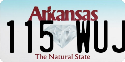 AR license plate 115WUJ