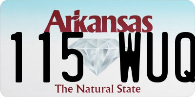 AR license plate 115WUQ