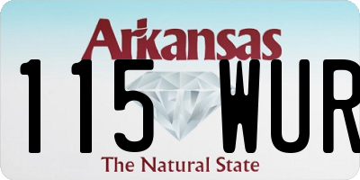 AR license plate 115WUR