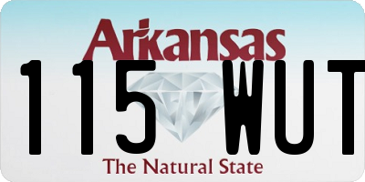 AR license plate 115WUT