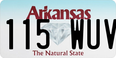 AR license plate 115WUV