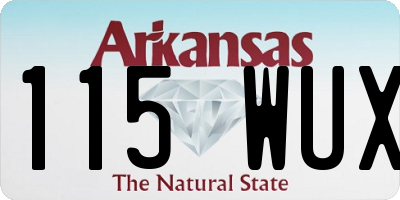 AR license plate 115WUX