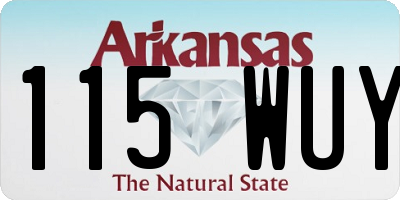 AR license plate 115WUY