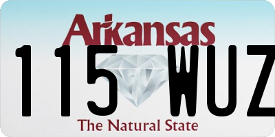 AR license plate 115WUZ