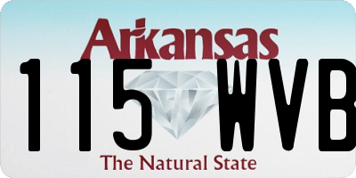 AR license plate 115WVB