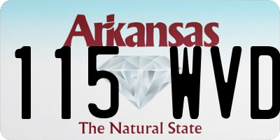 AR license plate 115WVD