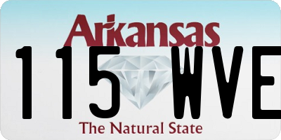 AR license plate 115WVE