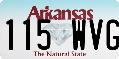 AR license plate 115WVG