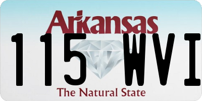 AR license plate 115WVI