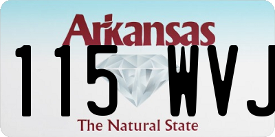 AR license plate 115WVJ
