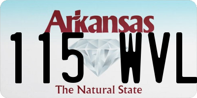 AR license plate 115WVL