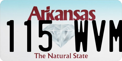 AR license plate 115WVM