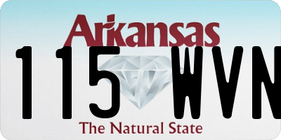 AR license plate 115WVN