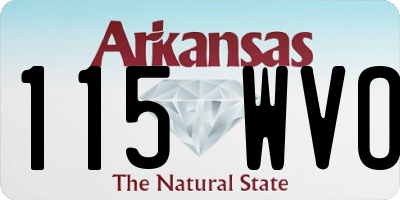 AR license plate 115WVO