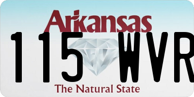AR license plate 115WVR