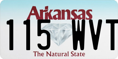 AR license plate 115WVT