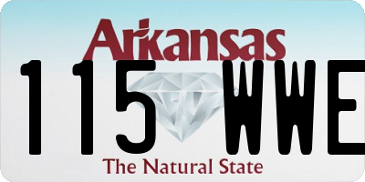 AR license plate 115WWE