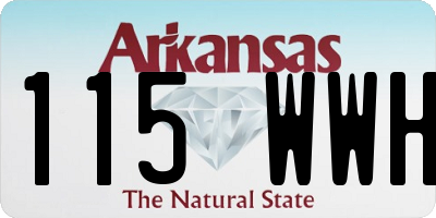 AR license plate 115WWH