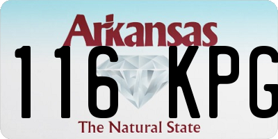 AR license plate 116KPG