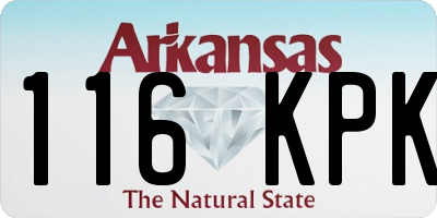 AR license plate 116KPK