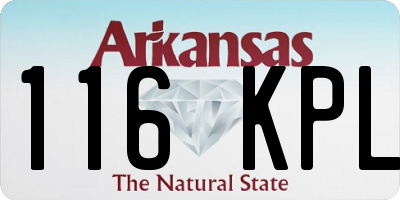 AR license plate 116KPL