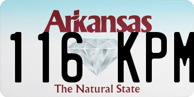 AR license plate 116KPM