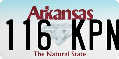 AR license plate 116KPN