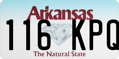 AR license plate 116KPQ