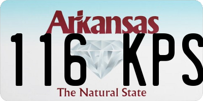 AR license plate 116KPS