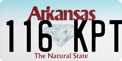 AR license plate 116KPT