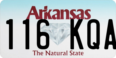 AR license plate 116KQA