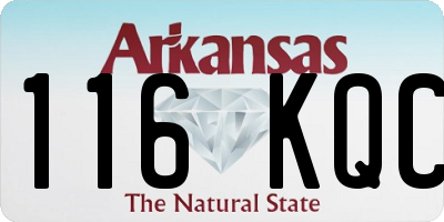 AR license plate 116KQC