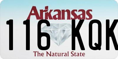 AR license plate 116KQK