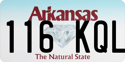 AR license plate 116KQL