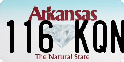 AR license plate 116KQN