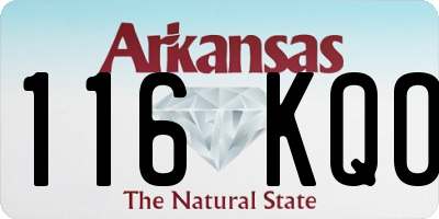 AR license plate 116KQO