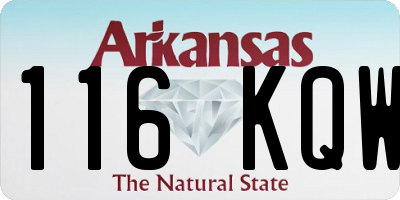 AR license plate 116KQW