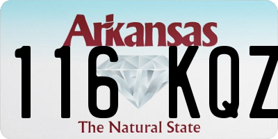 AR license plate 116KQZ