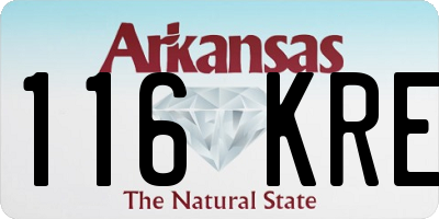 AR license plate 116KRE