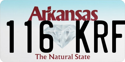 AR license plate 116KRF
